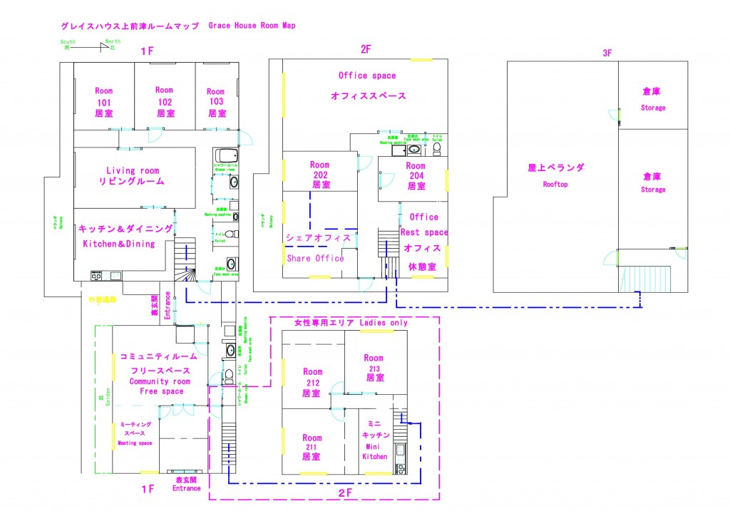 GH上前津ルームマップ GH Kamimaezu room map